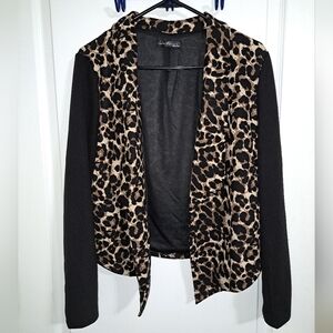 Emery Rose Cheetah Print Blazer